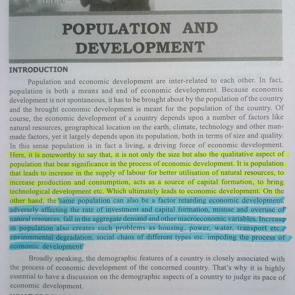 Bhaktahari_M's tweet photo. Population influences #EconomicDevelopment both positively by fostering labor supply, production, and technological progress, and negatively by causing resource depletion, environmental challenges, and social issues. 

#PopulationAndDevelopment 
#PopulationAgainstPopulation https://t.co/K1t4eZE4Z1