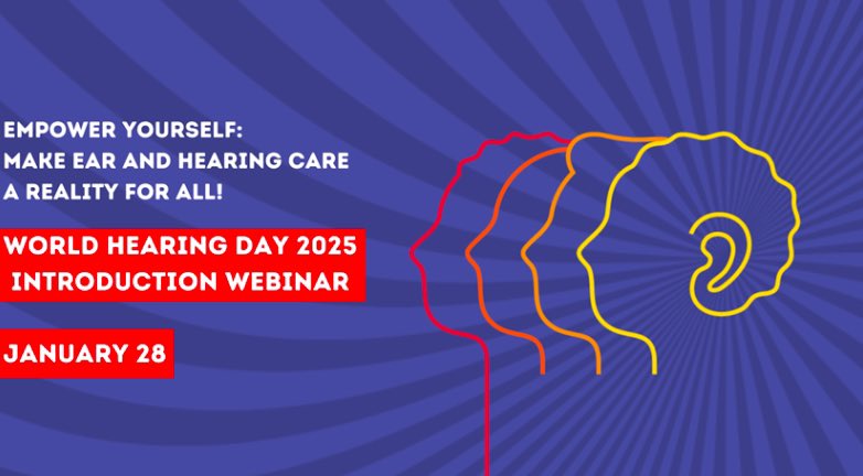 Shelly Chadha (@shellychadha1) on Twitter photo *Join us today for the #WorldHearingDay 2025 Introduction Webinar! 🌍*
🗓️ Jan 28, 2025
📅 Session 1: 0800 CET
🔗 Register: bit.ly/40Fu7m8
📅 Session 2: 1600 CET
🔗 Register here: bit.ly/40BDuDf
📖 More information: bit.ly/42jJHFe
<a href="/AlarcosC/">Alarcos Cieza</a> *Join us today for the #WorldHearingDay 2025 Introduction Webinar! 🌍*
🗓️ Jan 28, 2025
📅 Session 1: 0800 CET
🔗 Register: bit.ly/40Fu7m8
📅 Session 2: 1600 CET
🔗 Register here: bit.ly/40BDuDf
📖 More information: bit.ly/42jJHFe
<a href="/AlarcosC/">Alarcos Cieza</a>