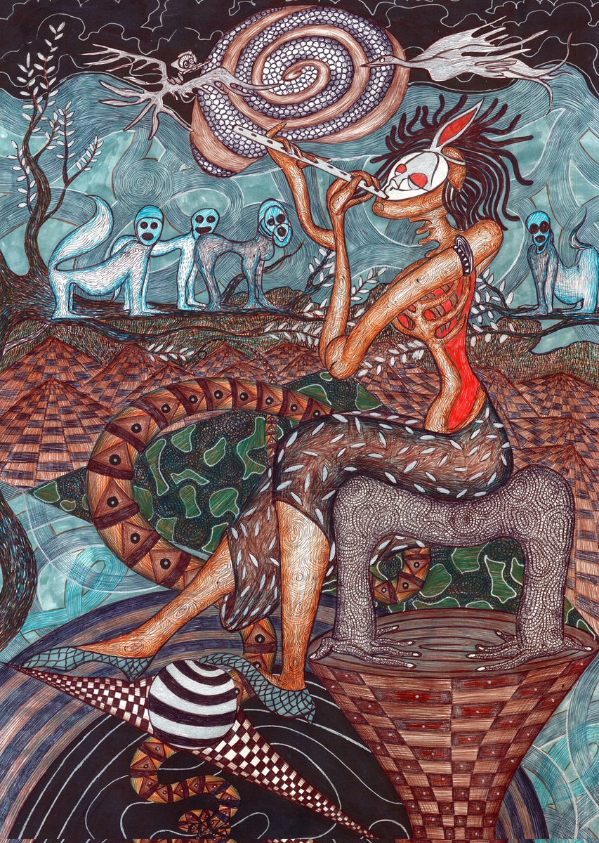 Gm 🤍 Happy #tezostuesday  

Some of my works on <a href="/objktcom/">objkt.com</a> 🔥  

" Path to the Sky " 

objkt.com/tokens/KT1QT3Q…

" Time is an eternity "

objkt.com/tokens/KT1QT3Q…

1/1_pen and marker on cardboard 
Please check the details 🙏👁

#tezosnft