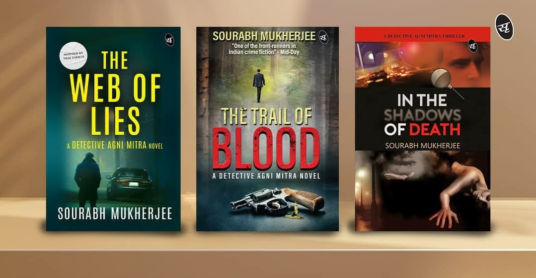 Murders in Kolkata! 

Pick up the Detective Agni Mitra series from Srishti Publishers &amp; Distributors Stall E86 in International Kolkata Book Fair.

📕 The Web of Lies 
📗 The Trail of Blood
📘 In the Shadows of Death

#thriller #Bestseller #crime #murdermystery 
<a href="/Srishtipub/">Srishti Publishers</a>