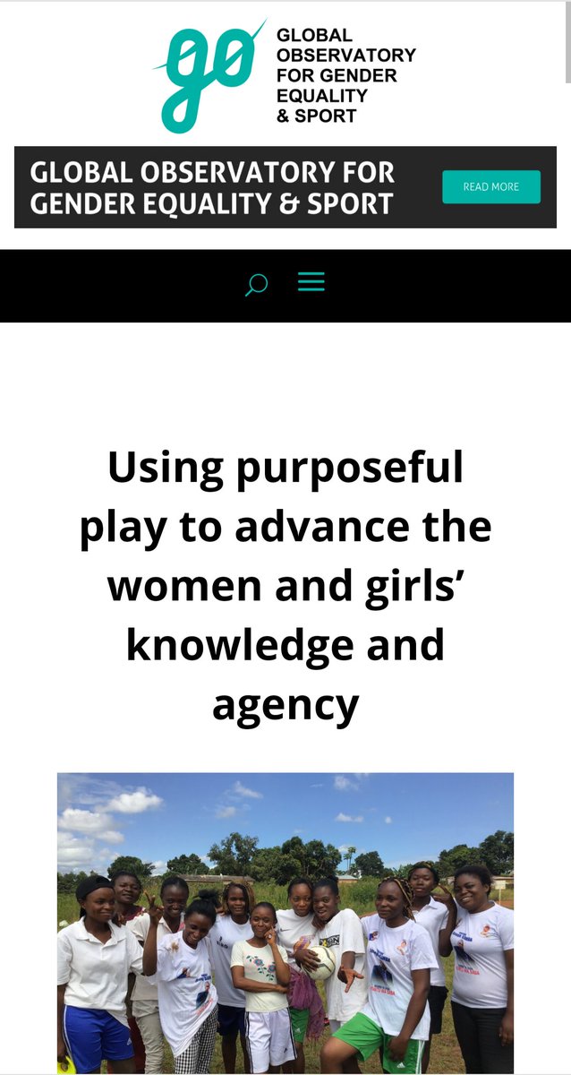 We are thrilled to see our work in achieving SDG 5 recognized by the Global Observatory on gender equality. Together, we are making a difference and paving the way for a more inclusive future! 
Learn more here: ksp.genderequalitysport.org/using-purposef…