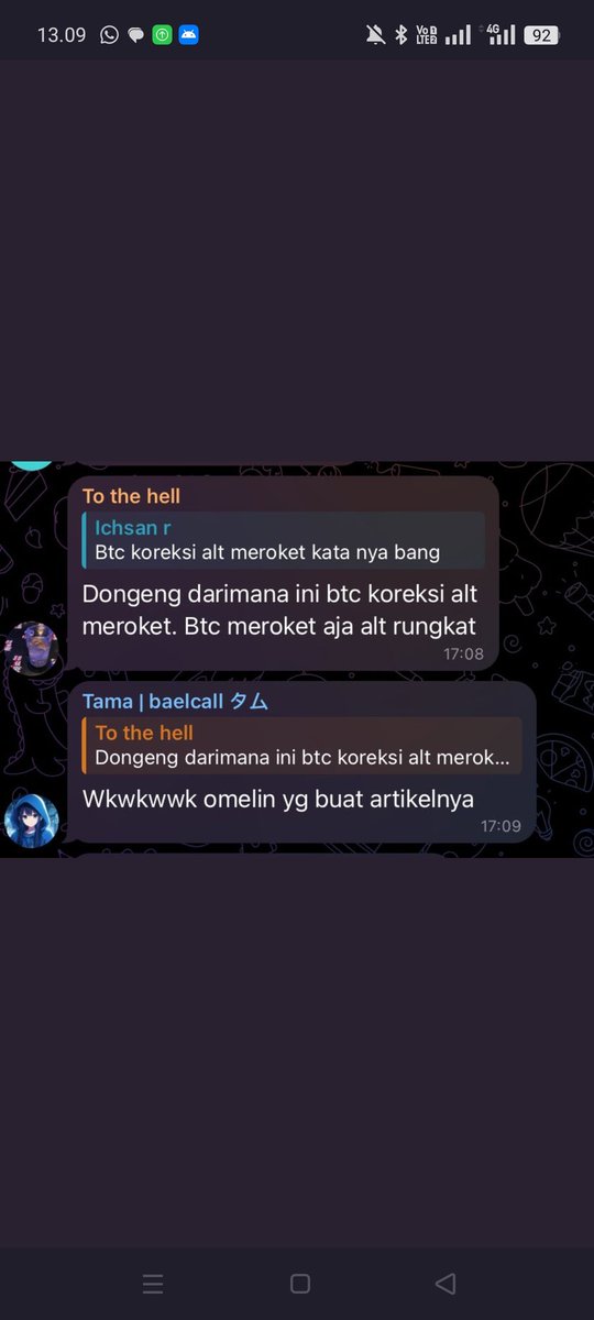 Loh naik altnya, katanya BTC koreksi alt meroket..... Salah dong, kok naik?

Pedes ya mulut netijen... Kayak rujak kuah pindang...

Digoreng terus saya.... Ampek roasty.