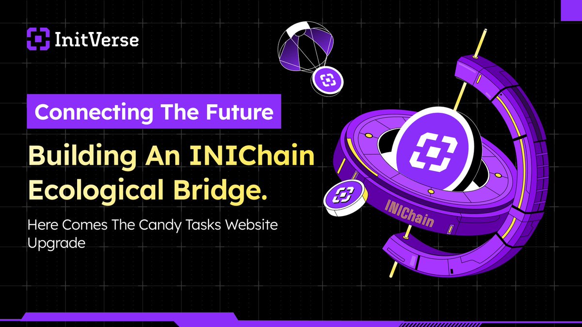InitVerse's tweet image. ✨ Candy Tasks Revamp ✨
✅ New tasks = New rewards! 
✅ Testnet points &amp;amp; snapshot participation now visible on the homepage. 
✅ $INI Airdrop updates are live – preview the latest details now
🔗 Check the updates here:
candy.inichain.com 
 Join us and unlock rewards! 🚀