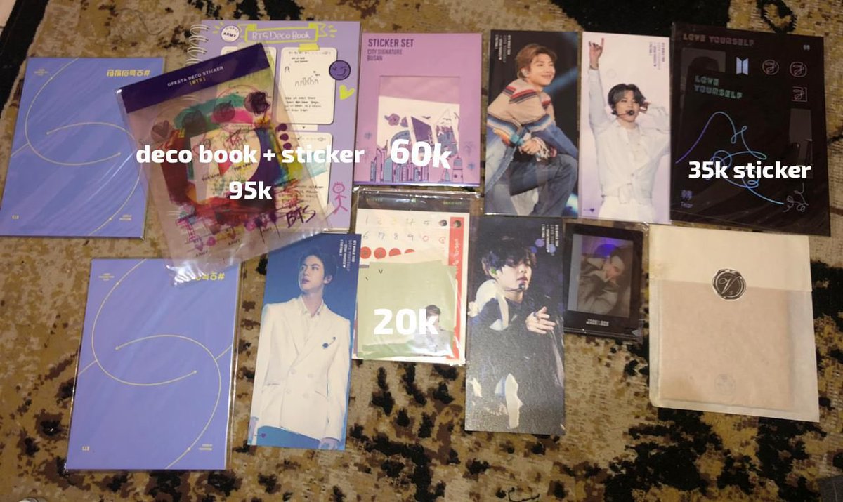 🛒 WTS (Want To Sell) 🛒

Clearance aja nih. Yuk di take
Aab BTS, Seventeen, Enhypen, TXT, Merch by artist bts

🏡 Bekasi, Jabar
✅ CO Oren, Tokped, Tiktokshop

Please bantu rt ya 🥹💕