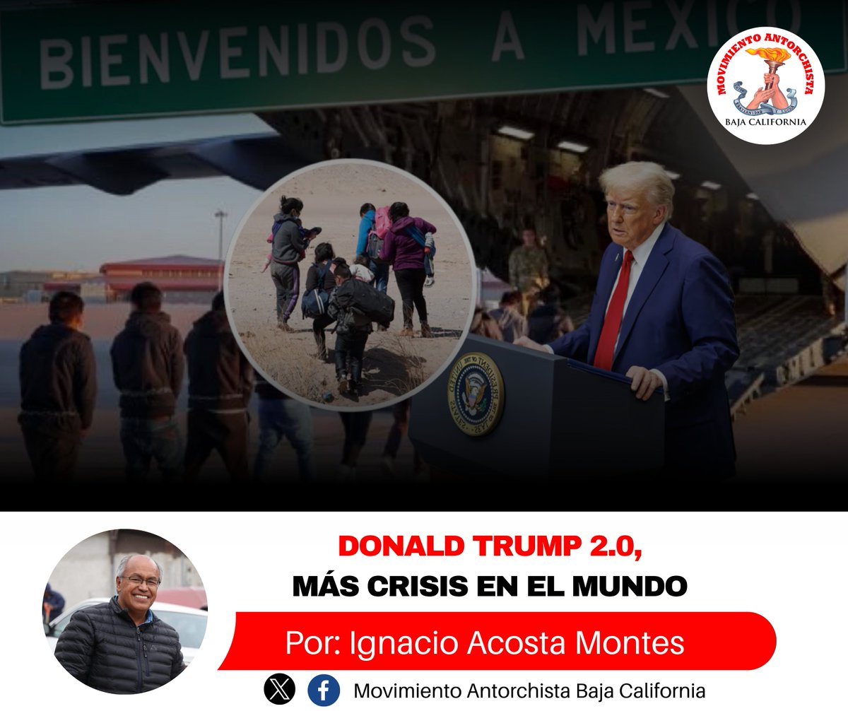 AntorchaBajaC's tweet photo. 🔴 Donald Trump 2.0, más crisis en el mundo

Donald Trump 2.0, más crisis en el mundo  

Por Ignacio Acosta Montes
Dirigente de Antorcha en el Regional Noroeste
https://t.co/t0KYDf2NP7 https://t.co/B9X5bE9oYU