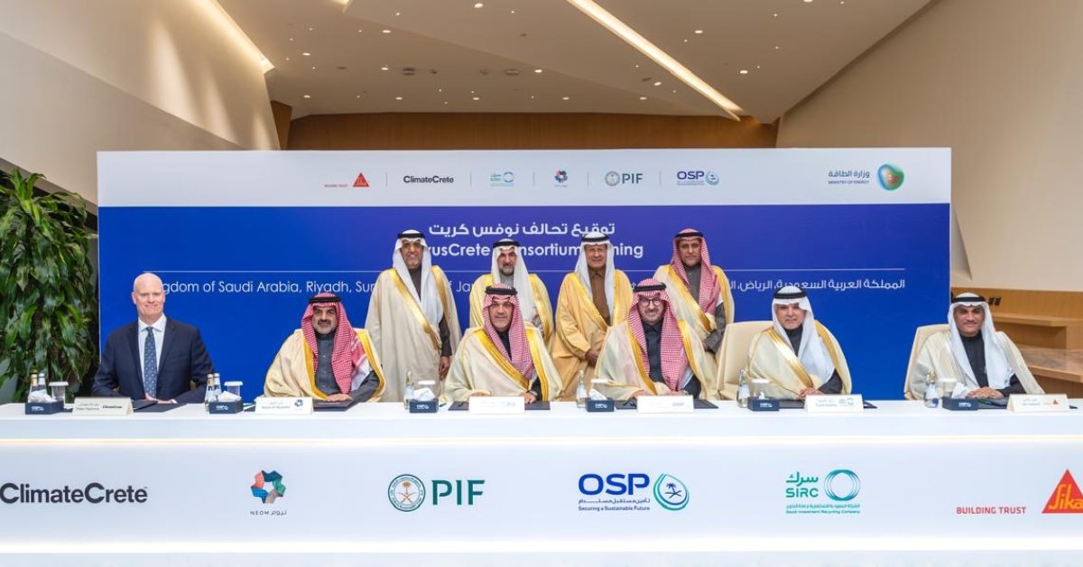 KAUST (@kaust_news) on Twitter photo #KAUST startup ClimateCrete is collaborating with #NEOM, <a href="/PIFSaudi/">صندوق الاستثمارات العامة</a>, <a href="/OSP_Saudi/">OSP | برنامج استدامة الطلب على البترول</a>, <a href="/SIRCSaudi/">سرك SIRC</a> and <a href="/Sika/">Sika</a> to establish the “NovusCrete” Consortium and spearhead innovation in sustainable concrete solutions while prioritizing localization.
kaust.news/TLD1 #KAUST startup ClimateCrete is collaborating with #NEOM, <a href="/PIFSaudi/">صندوق الاستثمارات العامة</a>, <a href="/OSP_Saudi/">OSP | برنامج استدامة الطلب على البترول</a>, <a href="/SIRCSaudi/">سرك SIRC</a> and <a href="/Sika/">Sika</a> to establish the “NovusCrete” Consortium and spearhead innovation in sustainable concrete solutions while prioritizing localization.
kaust.news/TLD1