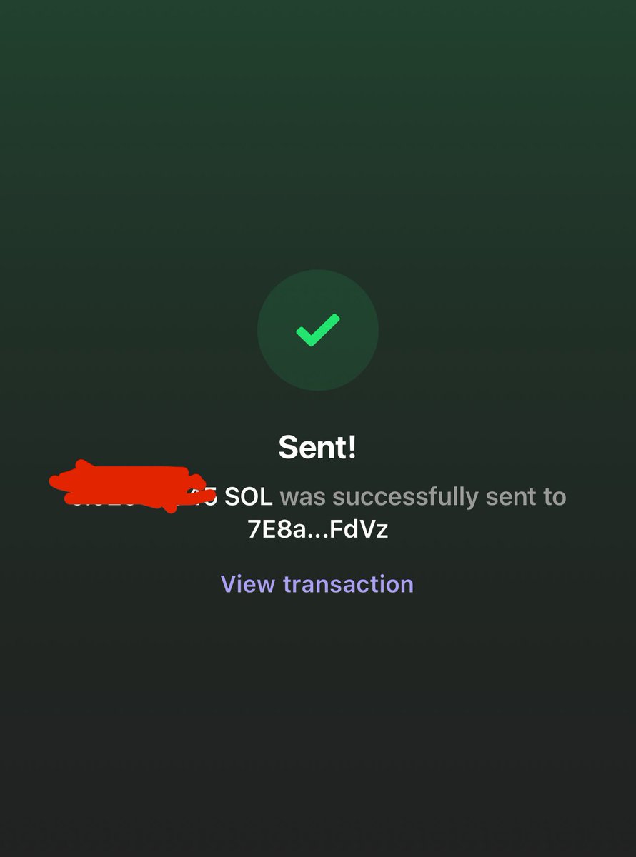 Congrats! Sent you some SOL. Who’s next?