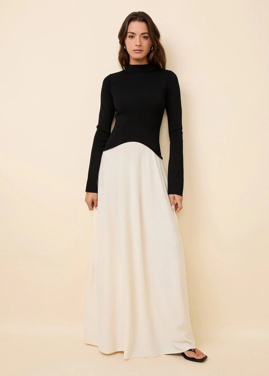 yawbbb's tweet photo. Solid &amp; Striped - Soglio Dress Ecru/Noir https://t.co/nYnnI9YLbo