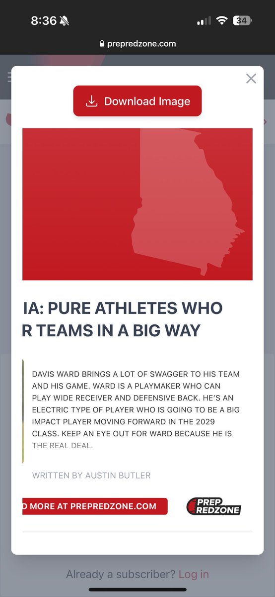 davis_ward21's tweet photo. Thanks @PrepRedzoneNext and @__AustinButler for the article. @MiltonEagles_FB @RustyMansell_ @CoachBenReaves @deucerecruiting @On3Recruits https://t.co/5yeNj22fKs