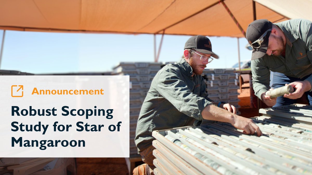 We have completed a robust scoping study for the Star of Mangaroon #Gold Project, confirming its strong potential!

Read more here, or ask any questions you have 👉 dreadnoughtresources.com.au/announcements/…