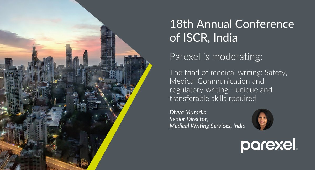 MeSanjayvyas's tweet photo. Excited to announce that Divya Murarka, Parexel India's Senior Director, will moderate a panel on medical writing at the 18th Annual ISCR Conference! Join us in Navi Mumbai, Jan 31-Feb 1, 2025. Let's connect and explore together! https://t.co/ju4saCS92W