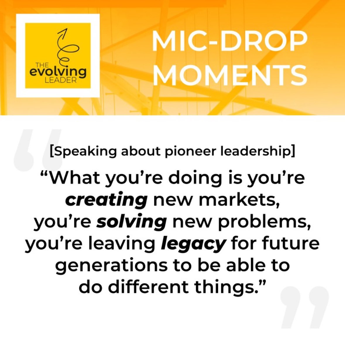 The Evolving Leader Podcast tweet media