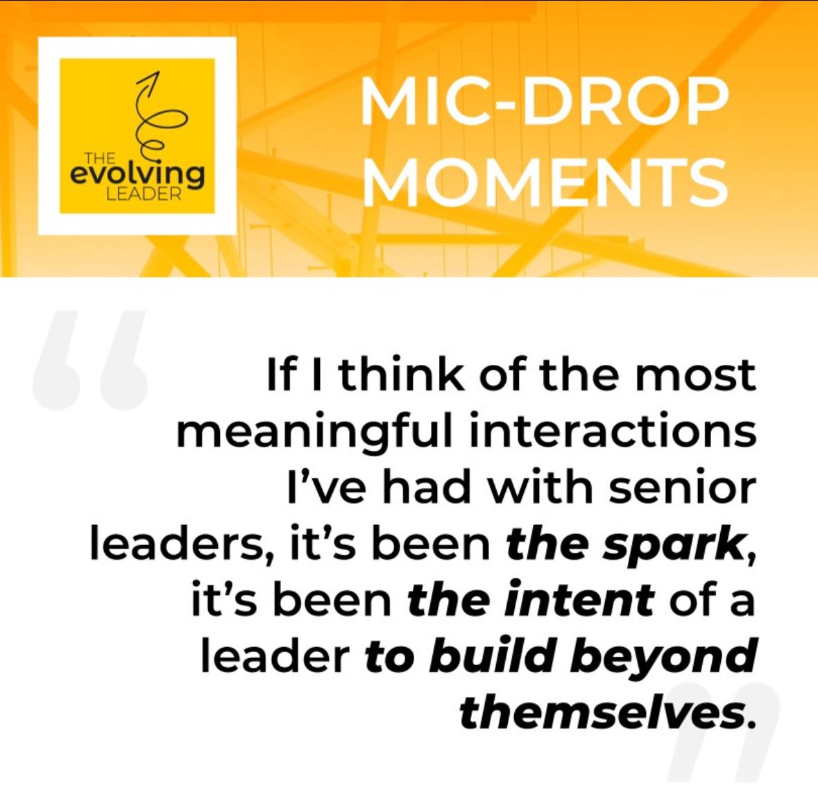 The Evolving Leader Podcast tweet media