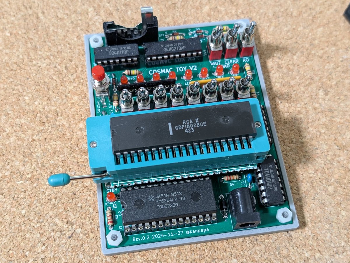 kanpapa's tweet photo. CPUチェック用スペシャル COSMAC TOY V2 #COSMAC https://t.co/hMj1XStcgp