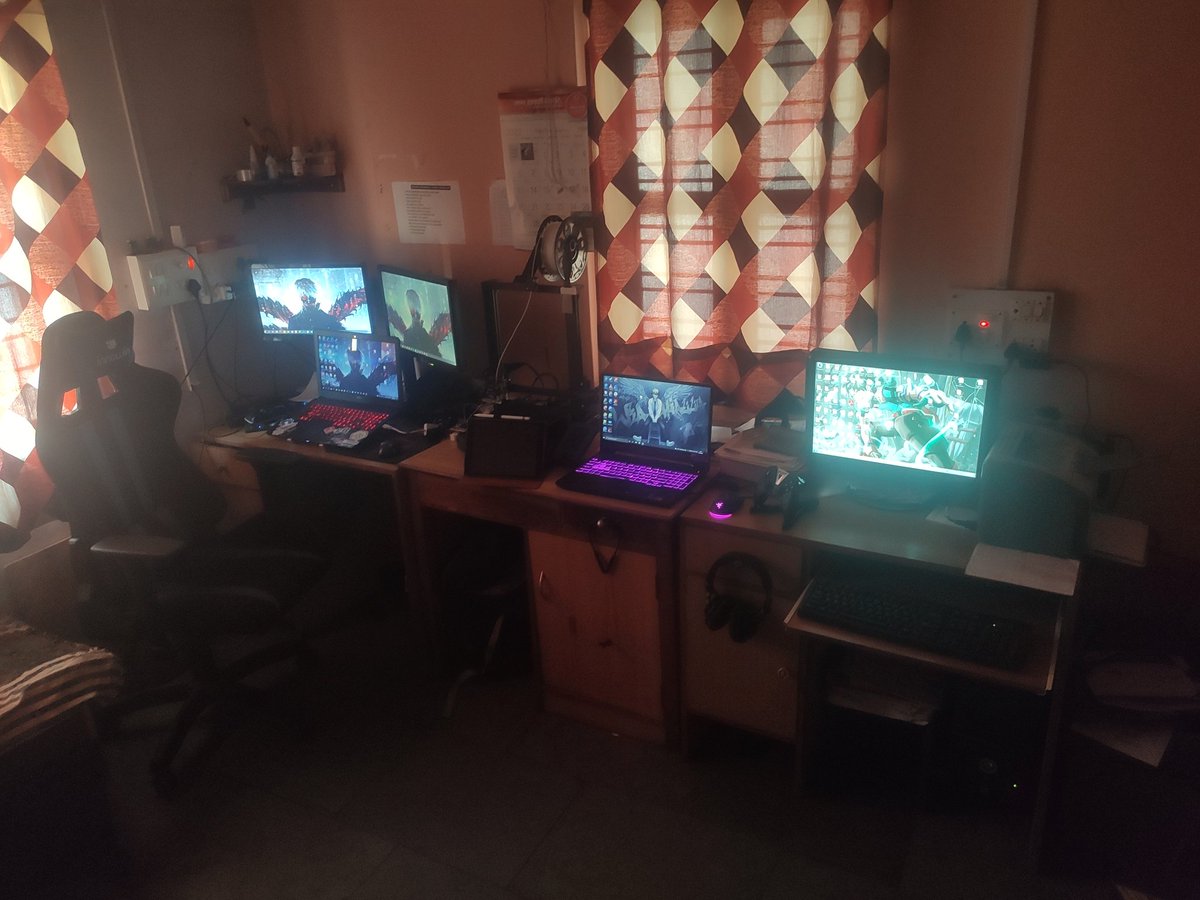 sargentv97's tweet photo. @LinusTech Here are my setups from two different houses. https://t.co/moNqqPE4KK