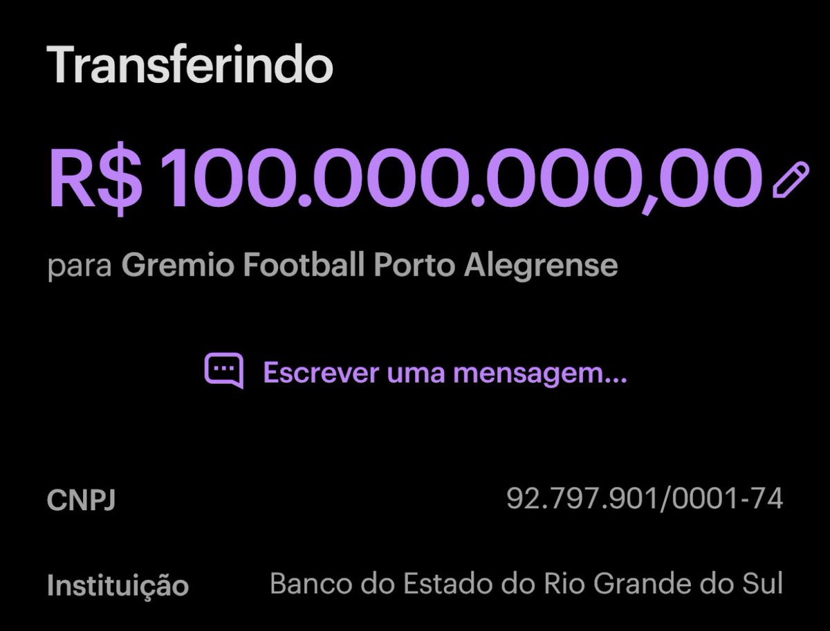 FBITricolor's tweet photo. Manda teu Pix para o Grêmio e deixa o print aqui nos comentários!

Pix: 92.797.901/0001-74 CNPJ ou e-mail pix1903@gremio.net - Banrisul 

Vamo, vamo, azar! https://t.co/jNlV2UQXxS