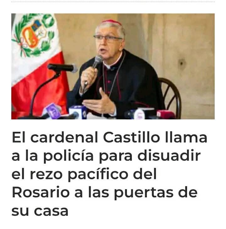 Un cardenal que avala la blasfemia y va en contra de la misma Iglesia a la que debe representar, tiene que ser no solo destituido sino excomulgado.

Hermanos peruanos, exijan la destitución de este hombre.