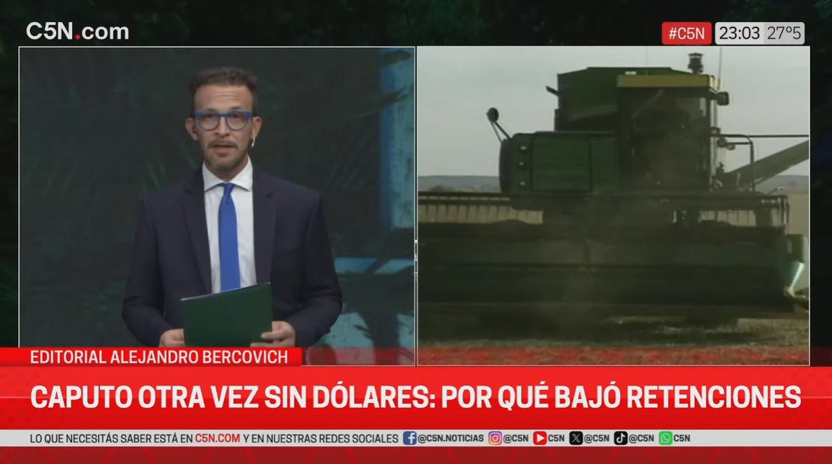 El gobierno empieza a dar señales de que está inquieto: "Toto" Caputo tuvo que bajarse de la gira presidencial por Davos para afrontar la falta de dólares y el reclamo del campo.  

🦁🍌 Ahora en #LaLeyDeLaSelva