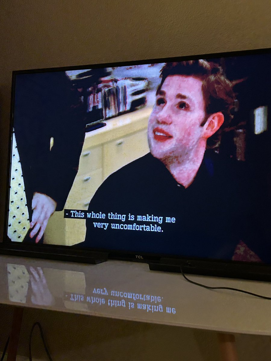dotor1mukk's tweet photo. our tv broke and started playing a dark and fucked up version of the office https://t.co/s3okwopMRX