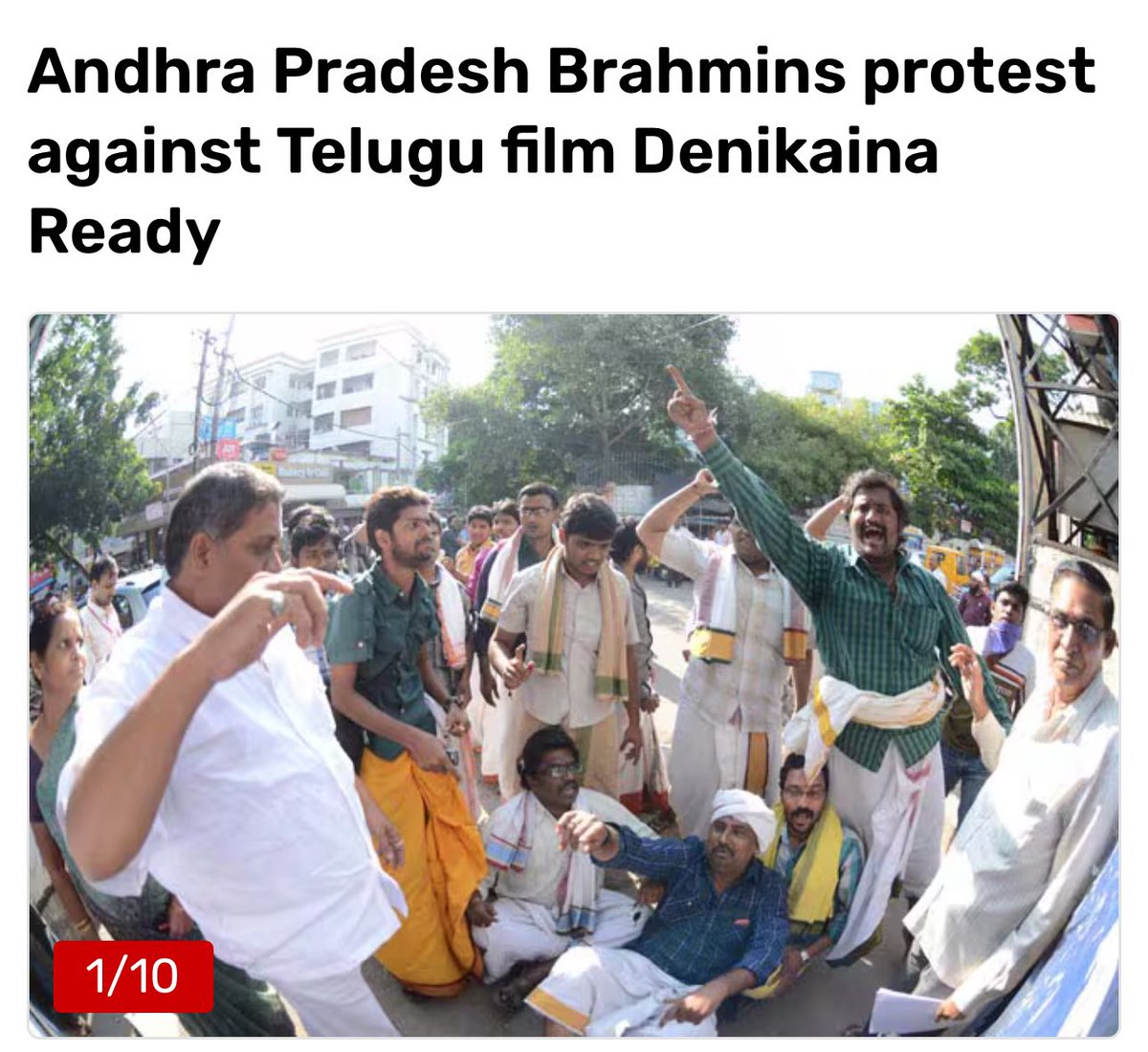 BellamSwathi's tweet photo. Why aren’t Tam Brams protesting ??
There is a very political and financially very powerful family called MANCHU in Telugu states 
Manchu vishnu is president of Movie artists association of Telugu and he has married the sister of YS Jagan 
His dad Mohan babu was a close confidant of NTR and Chandrababu Naidu and RS MP 
They made a movie called DENIKAINA READY where they made fun of Brahmins by showing a promiscuous Brahmin lady 
There was such a huge back lash from Brahmin community that they protested across the state, file cases in courts, even went and manhandled the security personnel of Mohan babu 
Virtually media politicians everyone got involved and the movie flopped and after that I don’t think any Telugu director created such derogatory characters on Brahmins after that 
Telugu industry mostly respects Brahmins and Hindus 
Allu Arjun Made Duvvada Jagannatham movie which is one of the powerful Brahmins character in recent times 
watch it on YouTube 
But Iam very upset with TAM BRAMS who are taking everything lying down whatever Dstocks throw at them 
BADGIRL is such a horrible movie which tells TB girl to become a whore and drug addict and calls it independence and empowerment and no one is protesting that why show such a character as brahmin, why not any other caste or religion or a neutral caste 
They take real Brahmin heroes like Mukund Varadarajan and Capt Gopinath and make them non Brahmins but when it comes to worst cases like BadGirl they show her as Brahmin 
Guys what is the use if you are CEOs and Billionaires if you can’t protest such atrocious depiction snd vilification of your community