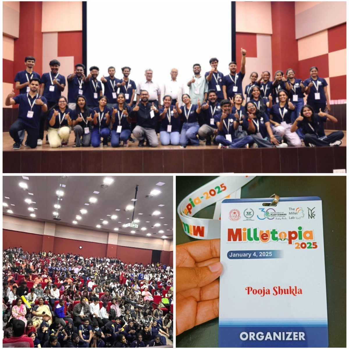 PSpoojashukla's tweet image. A thrilling experience as an organizing member to conduct the Debate competition at Millet-Utopia 2025!🌾✨
@HydUniv 
A treat to watch school students have an intensive debate over the topic &apos;Millets as a Superfood: Myth or Reality?&apos;
Well, which side would you pick?