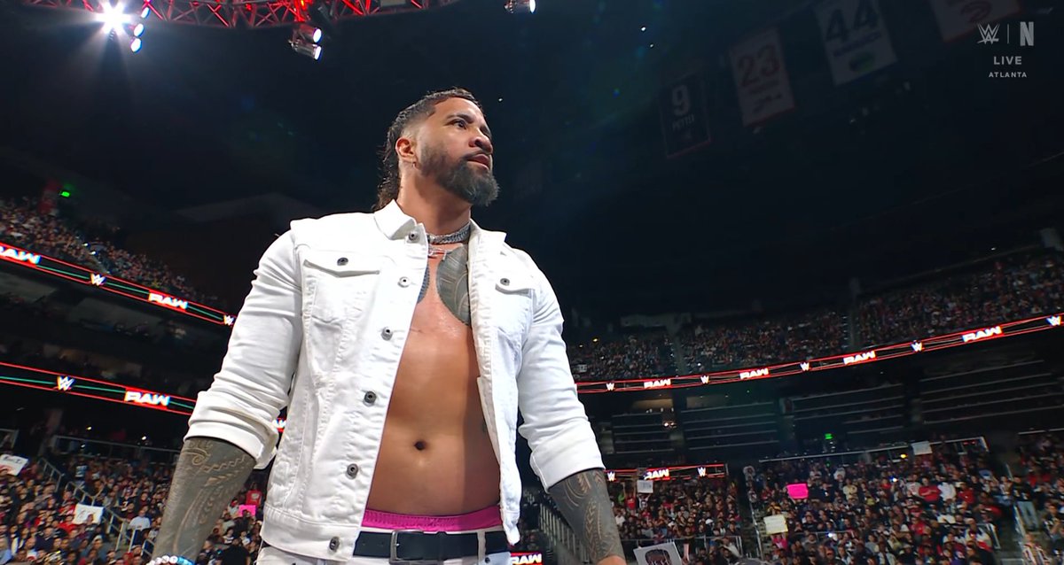 SKWrestling_'s tweet photo. Jey Uso is in the Rumble and in it to WIN IT! 
#WWE #WWERaw https://t.co/I6gdcCaqT5