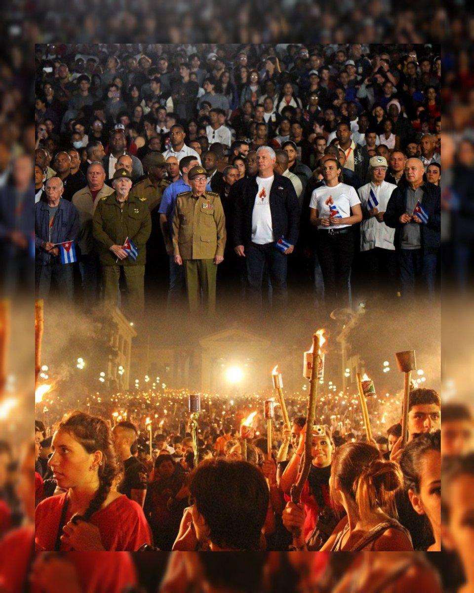 Junto a la Juventud Cubana, el líder de la Revolución y General de Ejército,  #RaulEsRaúl #SiempreAntimperialista #LatirAvileño <a href="/DiazCanelB/">Miguel Díaz-Canel Bermúdez</a> <a href="/AlfreMene37409/">Alfre Menendez</a> <a href="/DrRobertoMOjeda/">Dr. Roberto Morales Ojeda</a> <a href="/PartidoPCC/">Partido Comunista de Cuba</a>