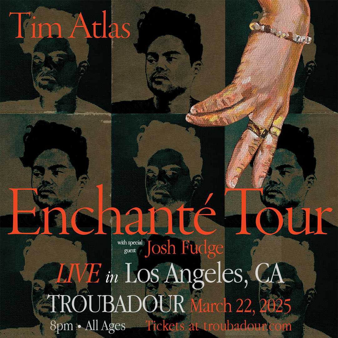 SUPPORT ADDED!!! <a href="/_joshfudge/">Josh Fudge</a> will be accompanying <a href="/timothyatlas/">Tim Atlas</a> on March 22nd at the Troubadour ♥️

TIX: bit.ly/3Ebz65f