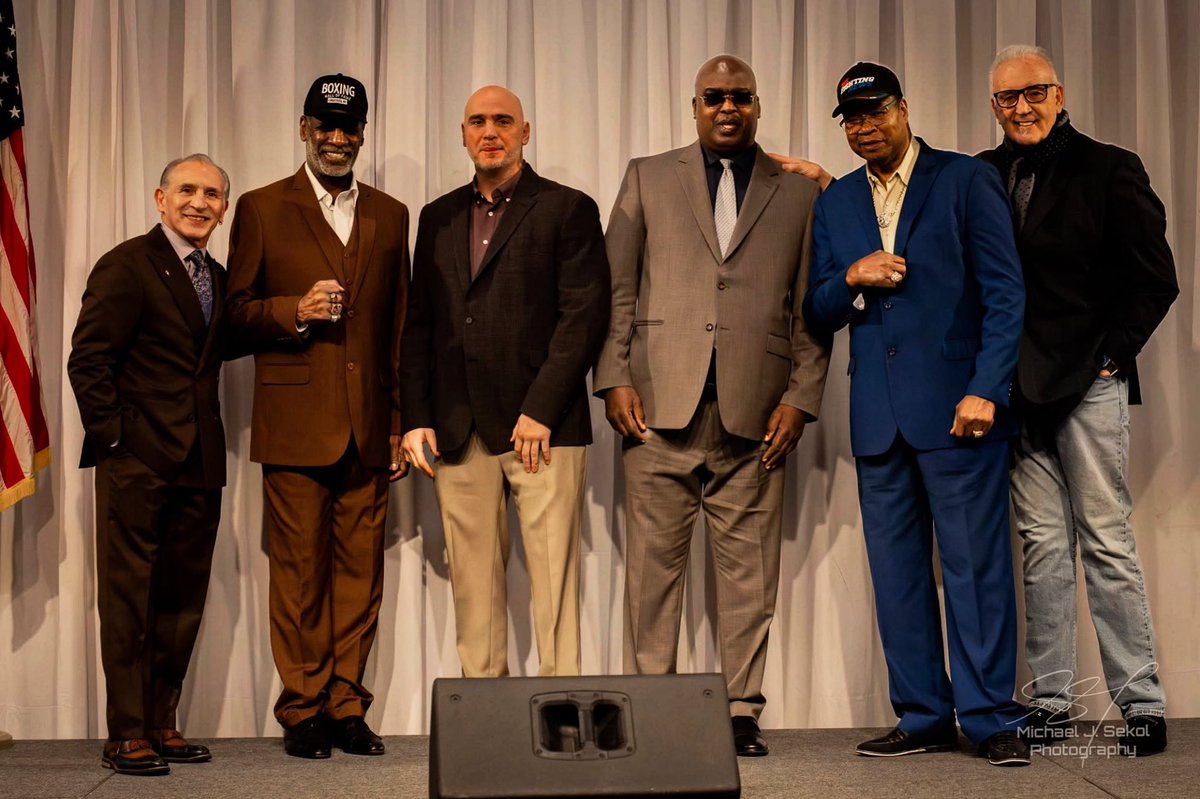 realboomboom's tweet image. 6 champions and 1 unforgettable night !!!
Thank you to all of our sponsors, supporters, Kelly Pavlik, Larry Holmes, @gerrycooney , Buster Douglas, & Michael Spinks who made it possible for an incredible FIGHT NIGHT event !!!🥊
#fightnight #champions #boxinglegacy