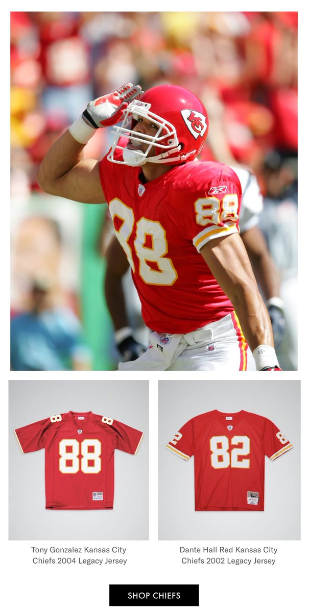 sportstalkbigo's tweet image. 🔥 Shop Chiefs Throwback Jerseys! 🏈

Rep Kansas City legends Tony Gonzalez (2004) or Dante Hall (2002) with these iconic jerseys!

🔗 Links in comments to shop now. Don’t miss out!
💬 Chiefs fans, who’s your all-time favorite?

#ChiefsKingdom #NFLThrowback #TonyGonzalez