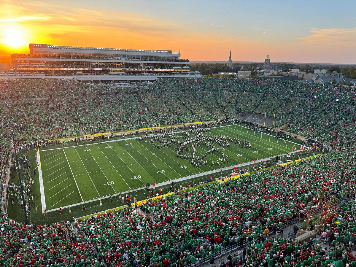 Notre Dame’s 2025 schedule:

Aug. 31: at Miami
Sept. 13: Texas A&amp;M
Sept. 20: Purdue
Sept. 27: at Arkansas
Oct. 4: Boise State
Oct. 11: NC State
Oct. 18: USC
Nov. 1: at Boston College
Nov. 8: Navy
Nov. 15: at Pitt
Nov. 22: Syracuse
Nov. 29: at Stanford