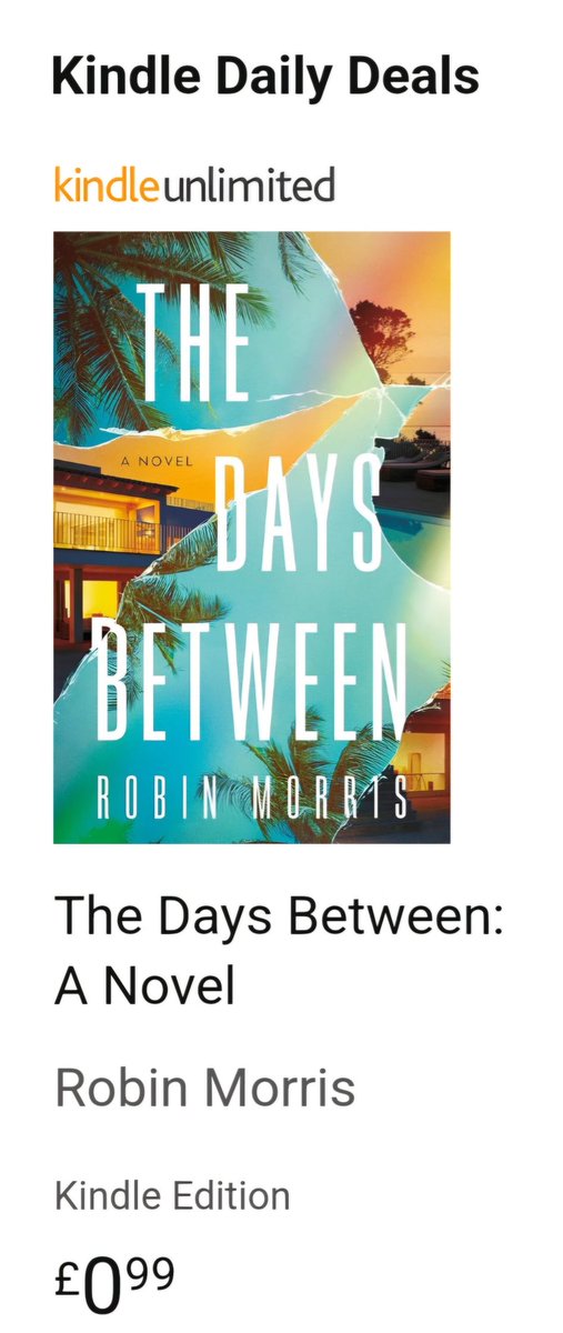 R_Morris_author's tweet photo. UK book besties!! 🇬🇧🇬🇧 The Days Between is today's Kindle Daily Deal!! https://t.co/kUyxOs7pCV #newrelease
#novel
#floridabooks #fiction #novel #novelist @AmazonPub @AmazonKindle @KindleUK https://t.co/PciPAsmi8z
