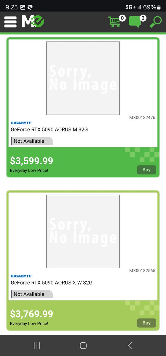 Danzan_Katana's tweet image. @MemoryExpress 
Memory Express RTX 5090 prices in Canadian dollars. Posted ahead of Canada Computers. It&apos;s ridiculous!!! 😡😡😡
#rtx5090 #memoryexpress #Nvidia #nvidiagpu #canadacomputers