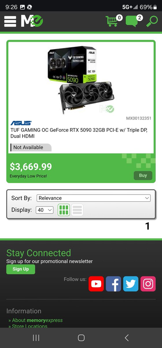 Danzan_Katana's tweet image. @MemoryExpress 
Memory Express RTX 5090 prices in Canadian dollars. Posted ahead of Canada Computers. It&apos;s ridiculous!!! 😡😡😡
#rtx5090 #memoryexpress #Nvidia #nvidiagpu #canadacomputers