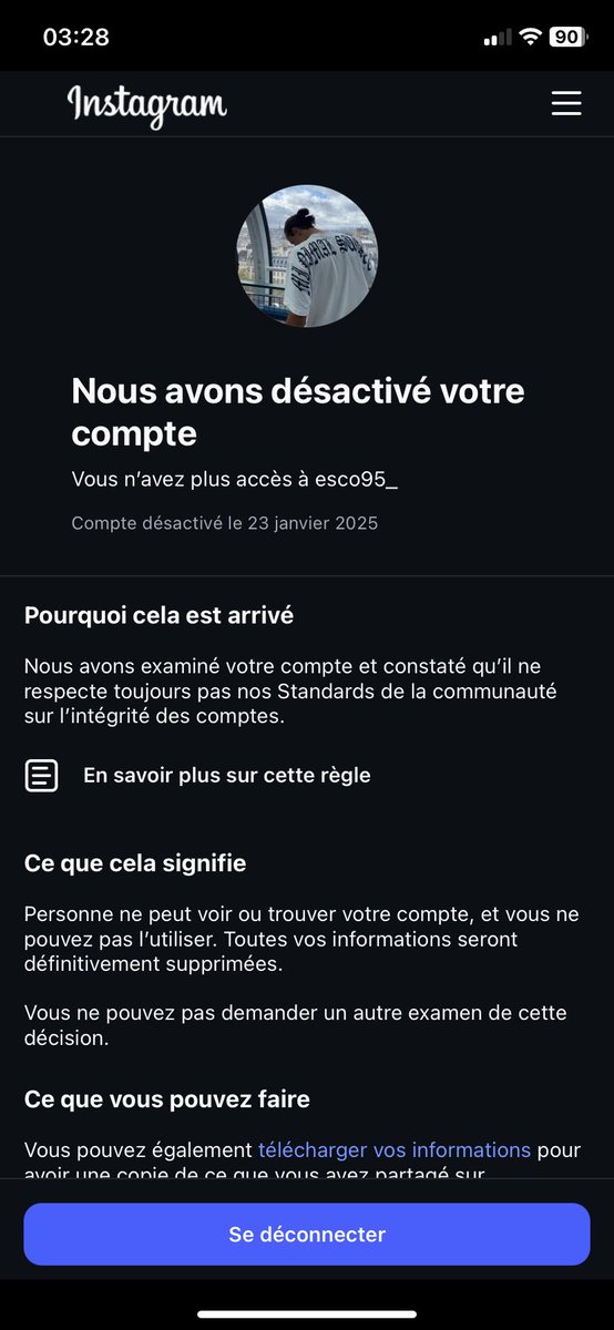 Esco10x's tweet photo. bonjour @instagram pitiez aider moi https://t.co/P4T83bcAFe