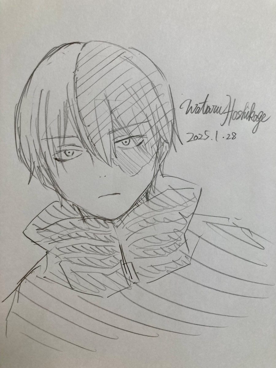 男の子も描けるんだよ一応🫣推しのらくがき 