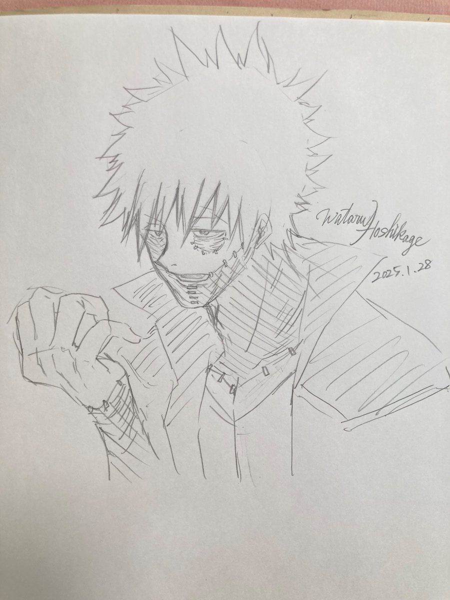 男の子も描けるんだよ一応🫣推しのらくがき 