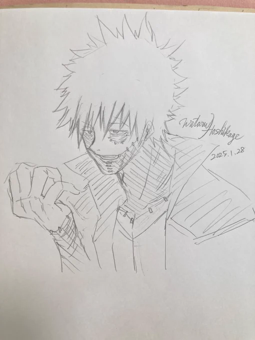 男の子も描けるんだよ一応🫣推しのらくがき 