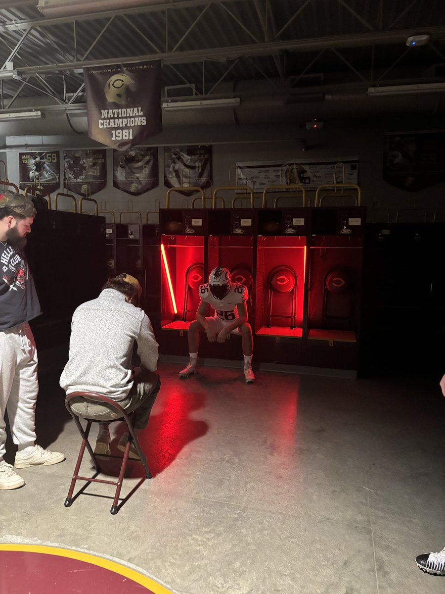 Had a great time visiting  <a href="/Cobber_Football/">Cobber Football</a> up in Moorehead! Thank you <a href="/KCBakk31/">Kyle Bakken</a> <a href="/CoachTerryHoran/">Terry Horan</a> for your hospitality!