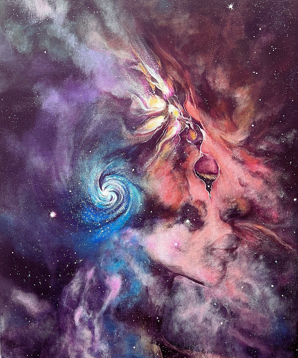 K_Grant_'s tweet photo. Get it here: Cosmic Muse, the Woman Among the Stars | Paint With Violet https://t.co/zHoU6ZQnM6