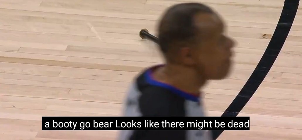 JoshMNBCMT's tweet photo. New nickname for Rudy Gobert just dropped #ClosedCaptioningFail #ABootyGoBear #BringTheNice https://t.co/XM0eKM8tUC