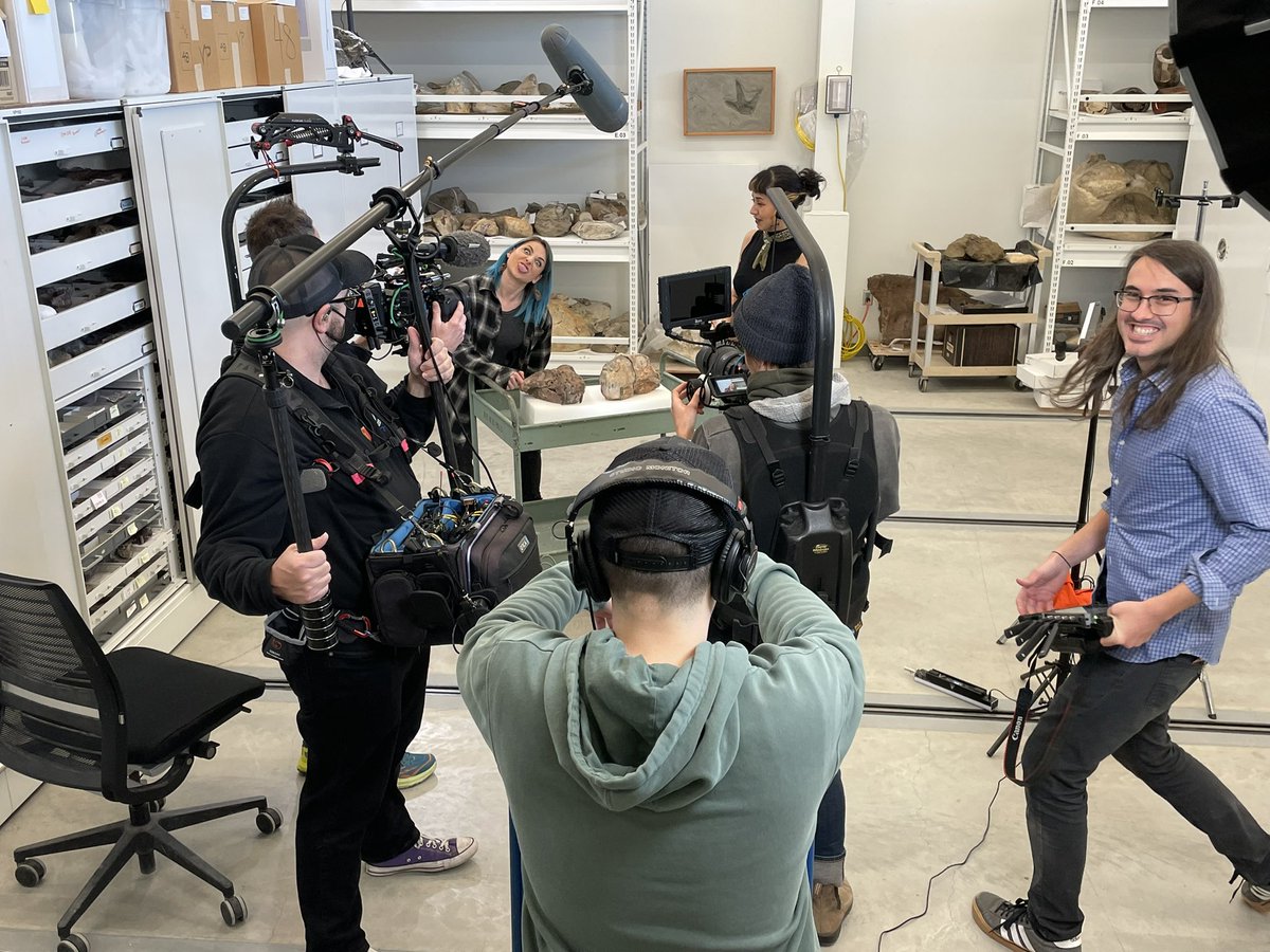 Super fun to have the crew from <a href="/PBS/">PBS</a> <a href="/EonsShow/">Eons</a> here <a href="/burkemuseum/">Burke Museum of Natural History and Culture</a> to talk Permian therapsids today