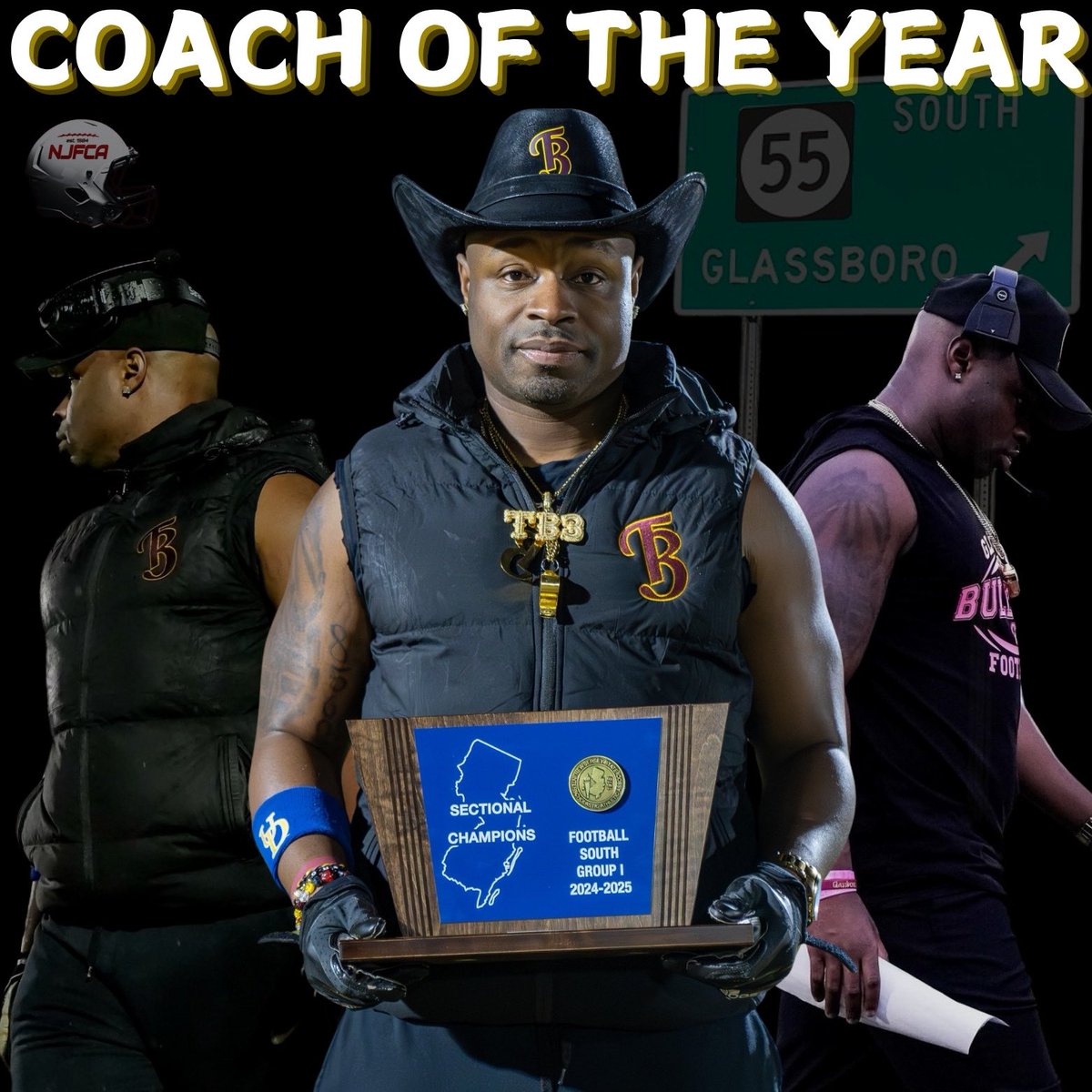 Blessed and Highly favored to be Named the New Jersey Football Coaches Association Coach Of The Year! I wouldn’t be anything without an incredible staff and the best kids to coach on the planet! Thank you all who’ve believed in me since day one! We are just getting started! Thank