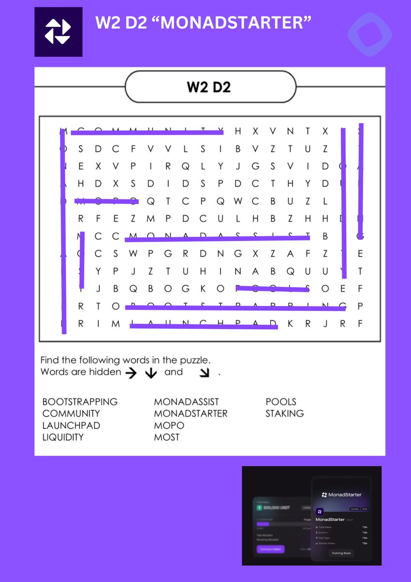 buruhcoffee's tweet image. Gmonad 💜
Challenge on @monadverse 
W2 D2 &quot;MONADSTARTER&quot;

@ZKKZO00 
#W2D2