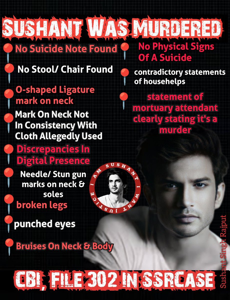 esther_joseph13's tweet photo. Is Sushant Singh Rajput’s Case Really That Difficult???

Esteemed Agency @CBIHeadquarters Couldn’t Submit Chargesheet Yet???

Almost 4.5 Years… What Is The Team Investigating???

Search History???

Chat History???

CCTV Footages???

Call Records??? 

What Is Stopping You CBI???

Act Now CBI @Copsview 

Talk CBI Talk!!!

And Punish The Culprits!!!

@PMOIndia  @arjunrammeghwal @rashtrapatibhvn

Justice 4Sushant IsAMust