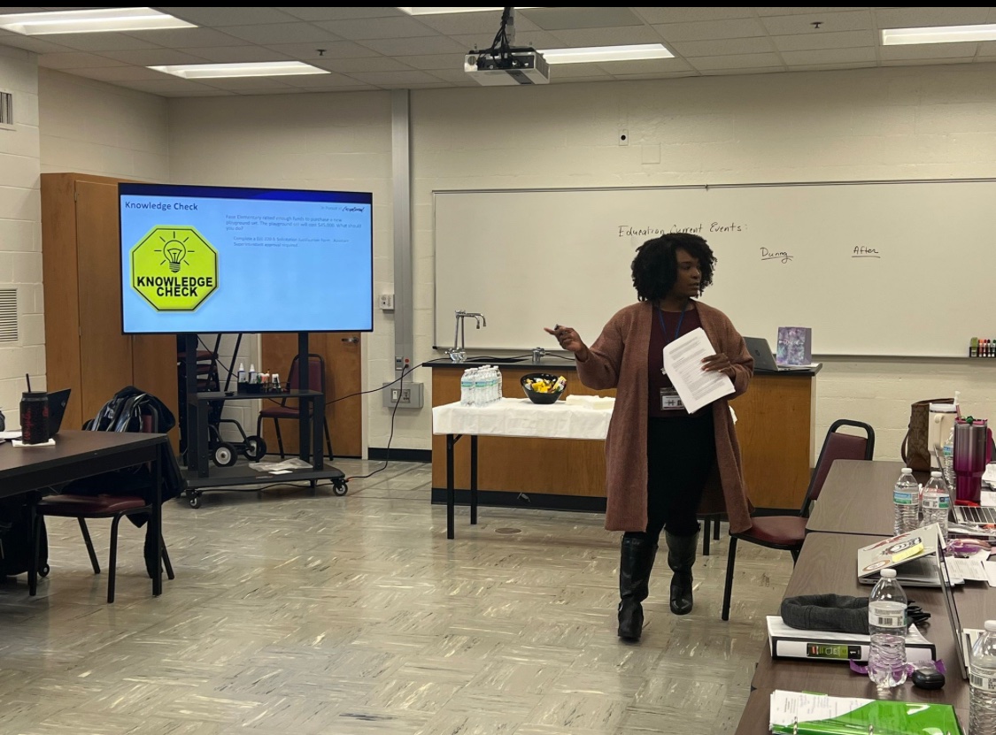 shundawalker123's tweet photo. Our LEAD2025 Cohort had another amazing session of leading, learning, and growing! We gained valuable insight from guest speakers and our fearless leader @ljswiggins!We leveled up on the topics:board minutes review, Family& Engagement,Personnel Management,Finance, &more. #HCSLEAD https://t.co/WTJGh6Rok3