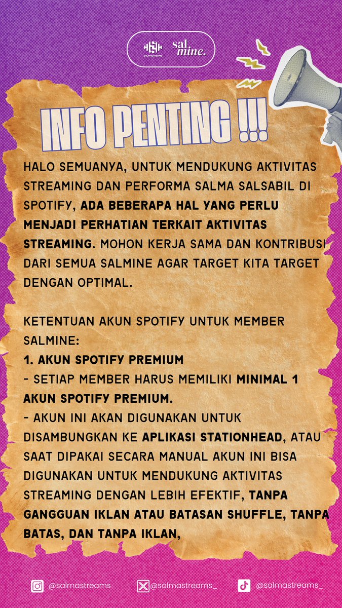 salmastreams_'s tweet photo. CATAT!! ✍️

#BerharapPadaTimurSalmaSalsabil https://t.co/vcRNZ5Oa5r