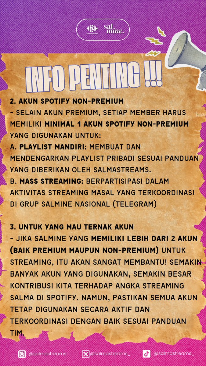 salmastreams_'s tweet photo. CATAT!! ✍️

#BerharapPadaTimurSalmaSalsabil https://t.co/vcRNZ5Oa5r