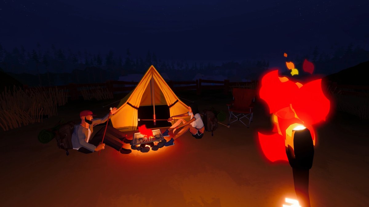 gamespark's tweet photo. クマも息づく大自然の中で最大8人の本格的キャンプを楽しむ『Camping Simulator: The Squad』Steamで正式リリースーストーリーモードや光源システムなど新要素盛り沢山
https://t.co/1srsMASPmo https://t.co/J2stC1gr4b
