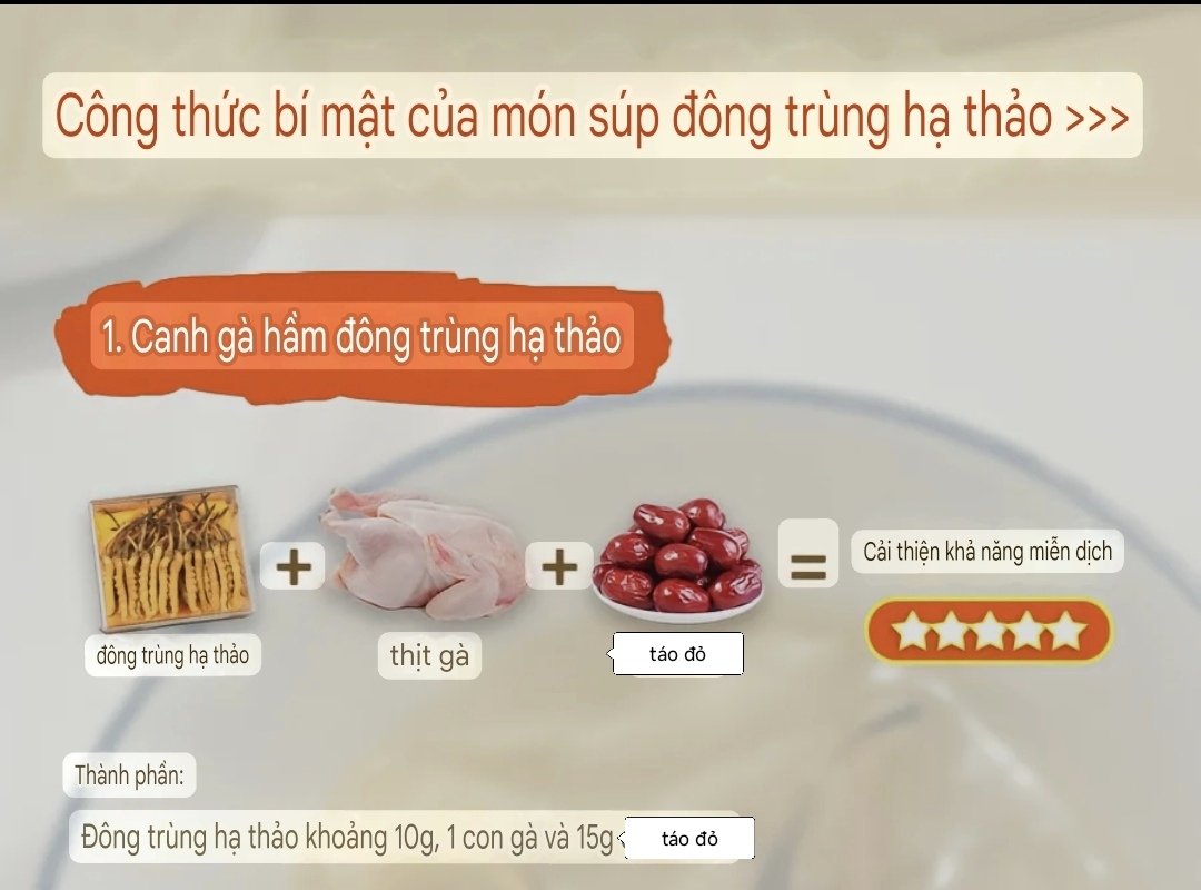Huanld2279's tweet photo. Công thức bí mật nấu súp đông trùng hạ thảo. Món thứ nhất súp gà đông trùng hạ thảo #dongtrunghathao https://t.co/6yQuRnuy3K